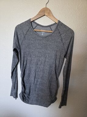Athleta Speedlight Heather Gray Top